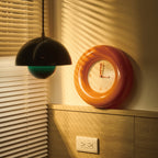 貝果靜音掛鐘 - 橘