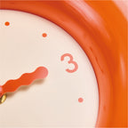 貝果靜音掛鐘 - 橘