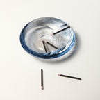 V.VLT SELECT｜圓玻線香盤 - 冰藍