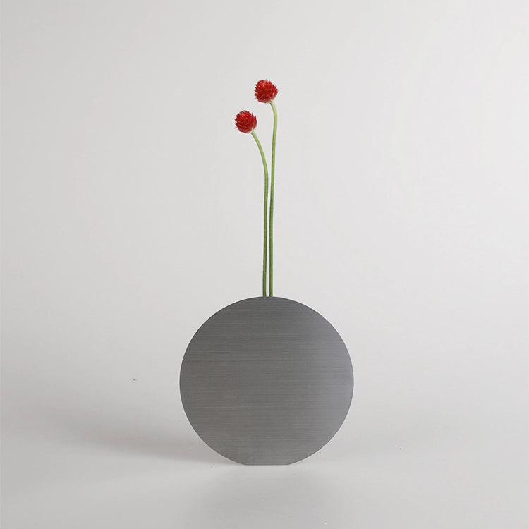 GREENWAYCOURT｜Bank Vase 不鏽鋼圓形花瓶