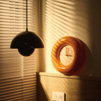 貝果靜音掛鐘 - 橘