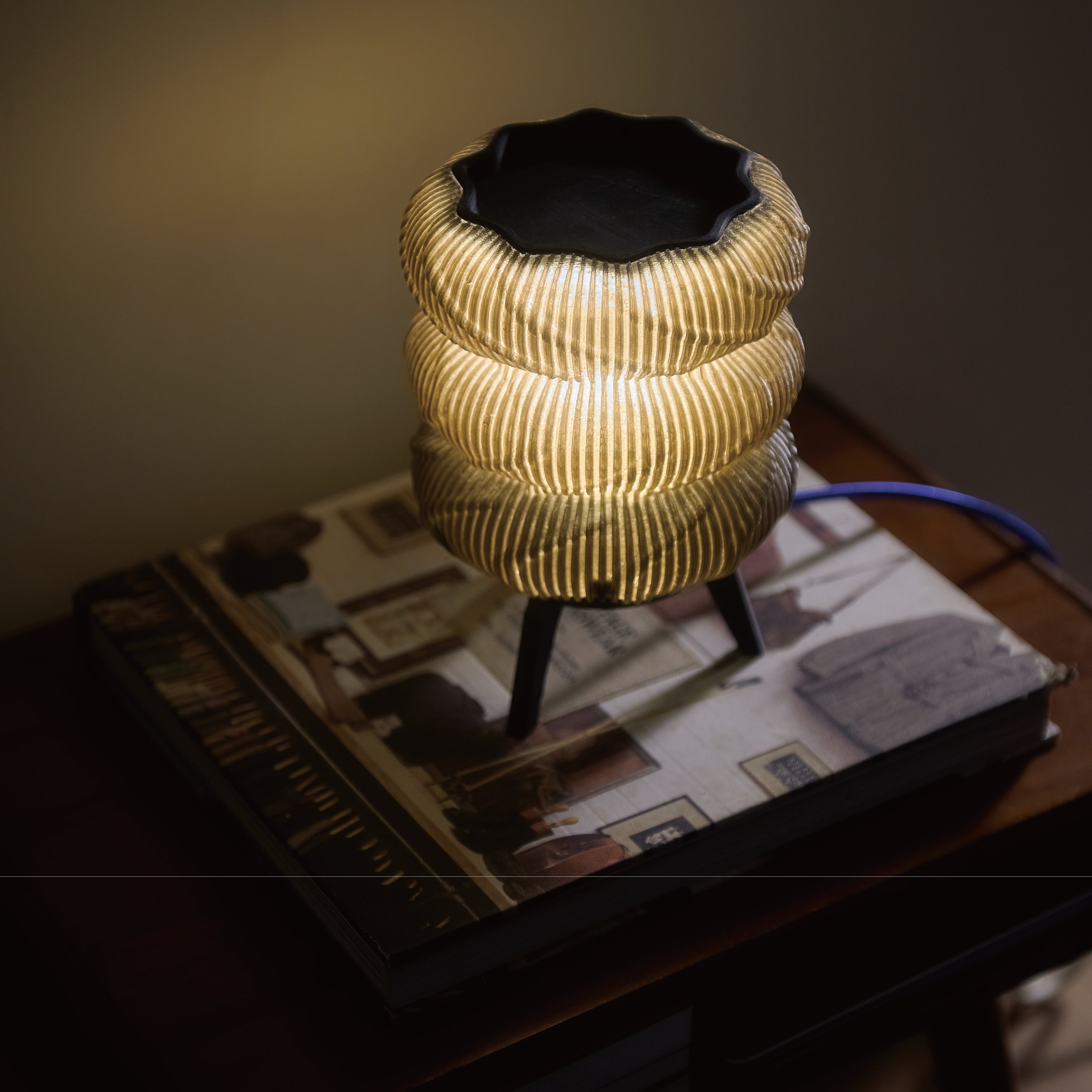 AWG LAB｜波紋光影燈 - 曜石黑