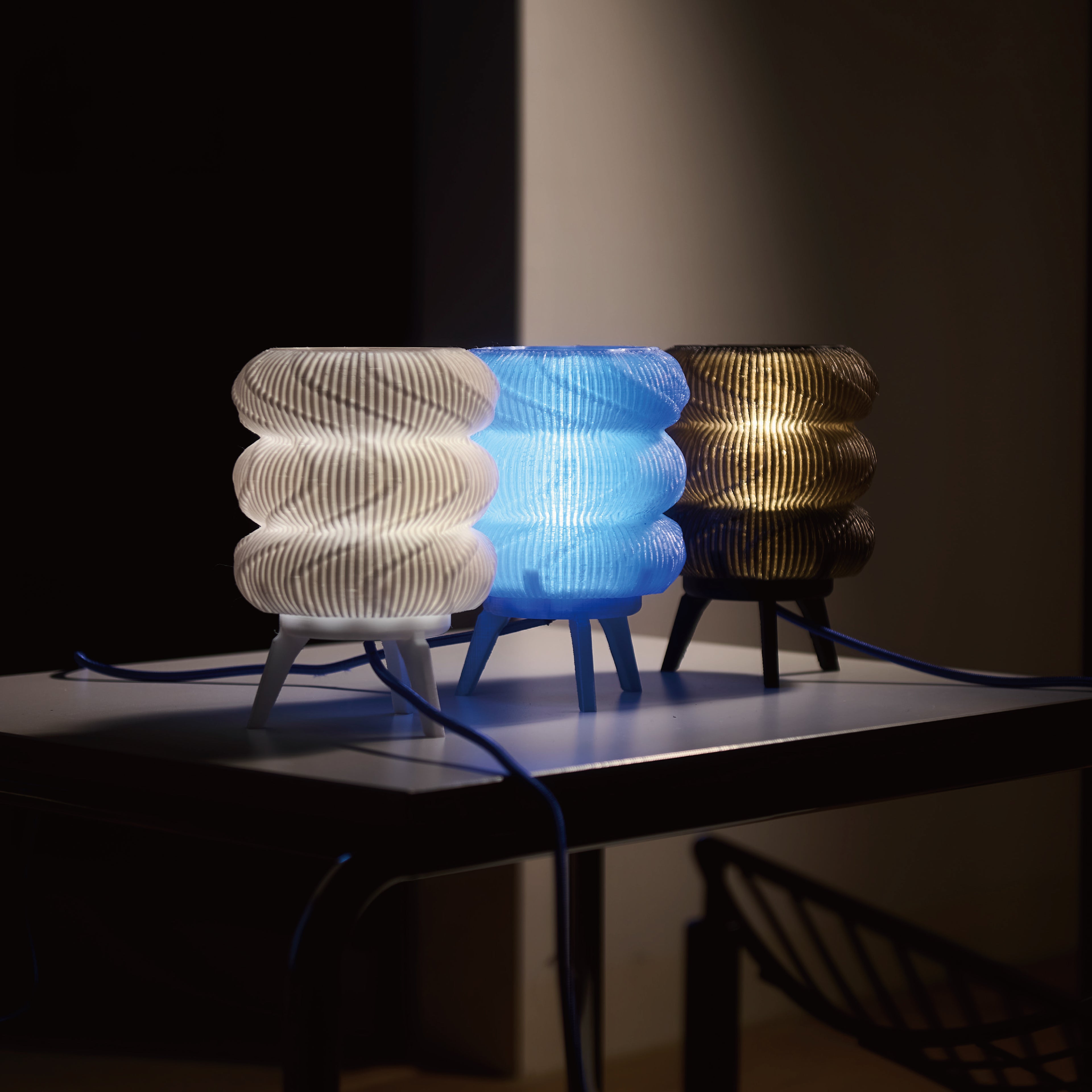 AWG LAB｜波紋光影燈 - 太空藍