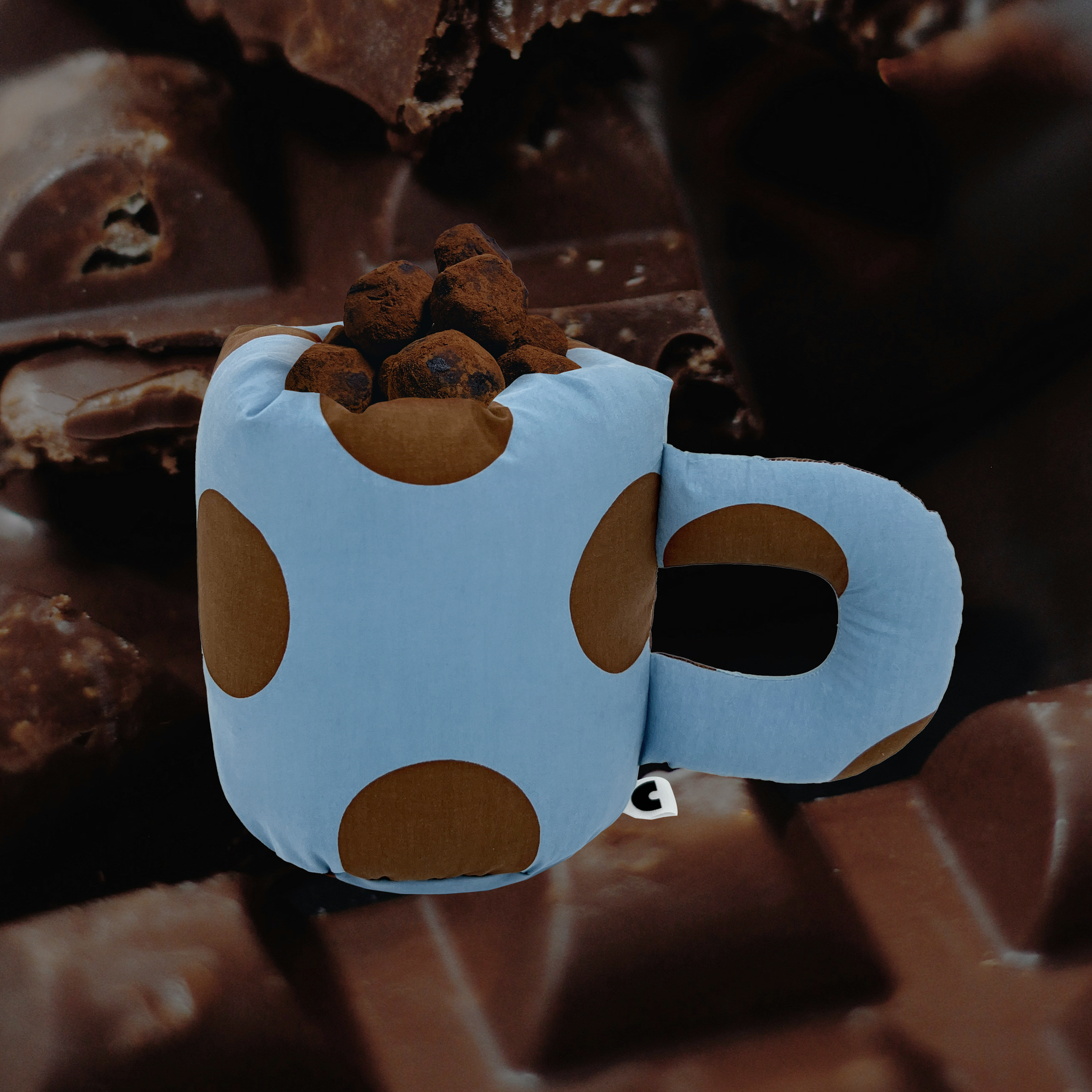 Merge｜Bubble Mug 泡泡馬克杯 - 藍咖點點