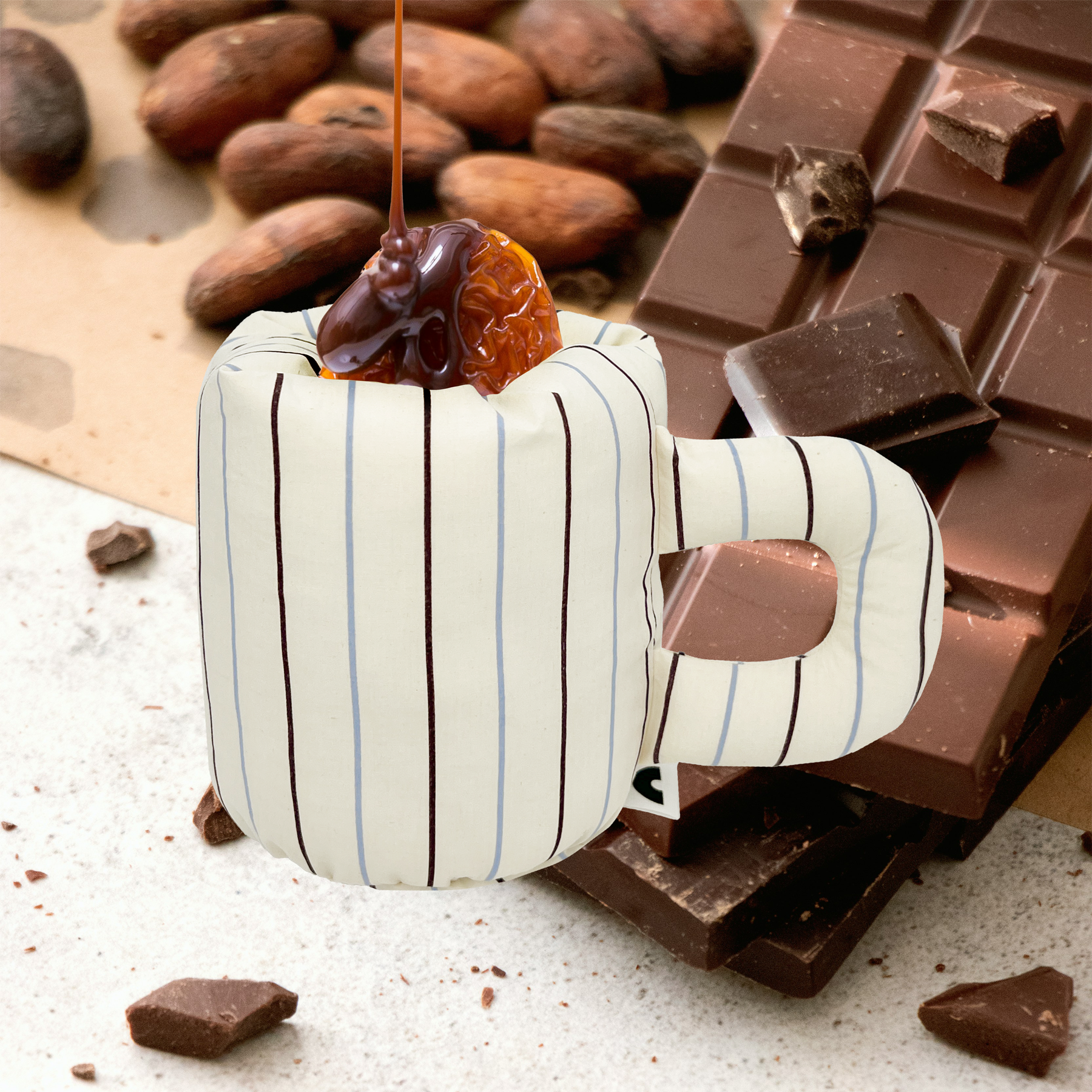 Merge｜Bubble Mug 泡泡馬克杯 - 米咖條紋