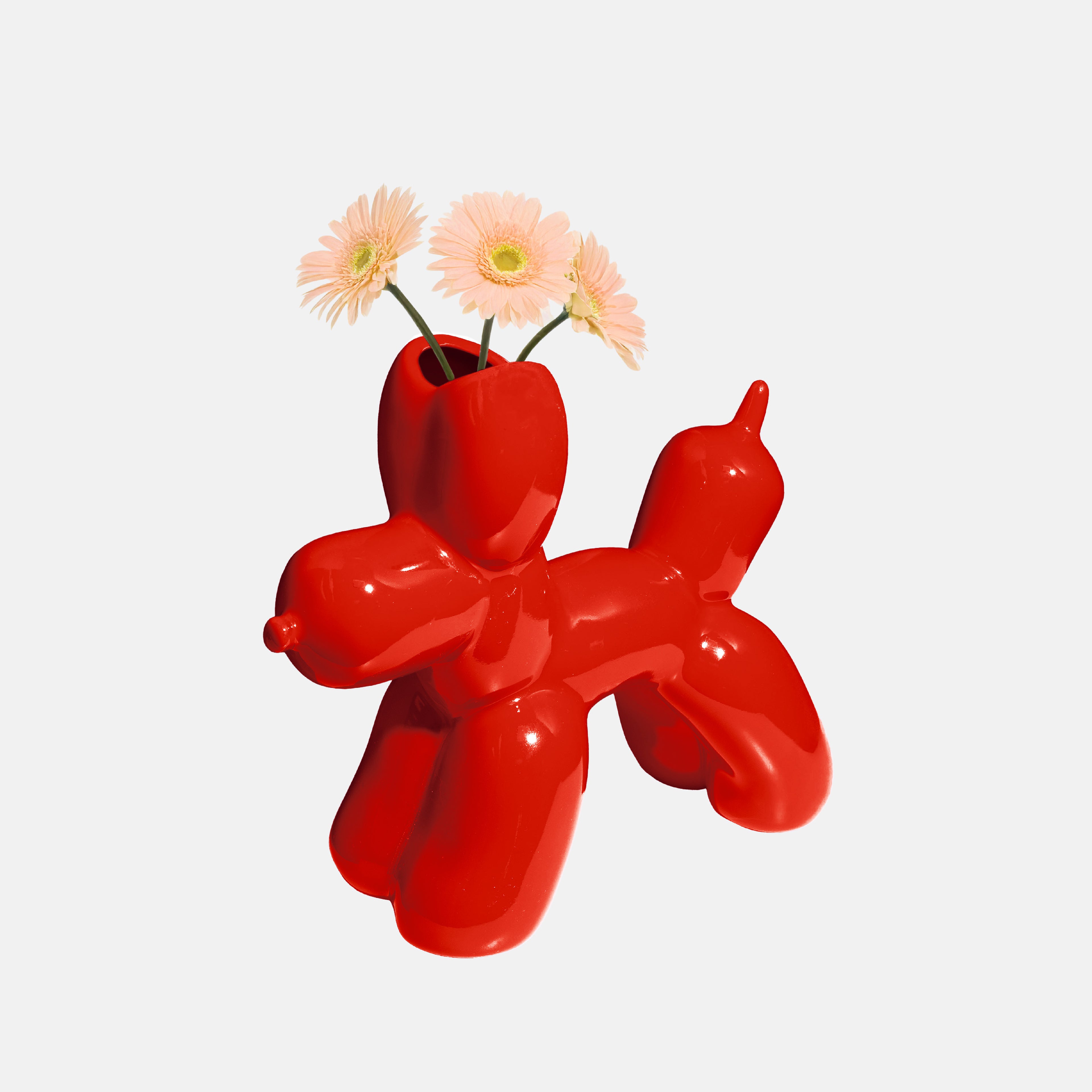 DOIY｜氣球狗花瓶 - Red