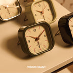 DULTON｜復古金屬方形時鐘 - 黃