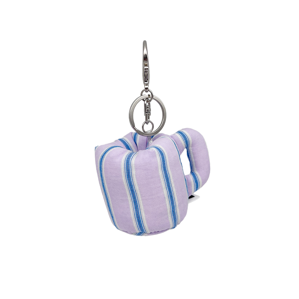 MERGE｜Espresso Mug 泡泡馬克杯吊飾 - Pajamas Dawn / 淡紫條紋