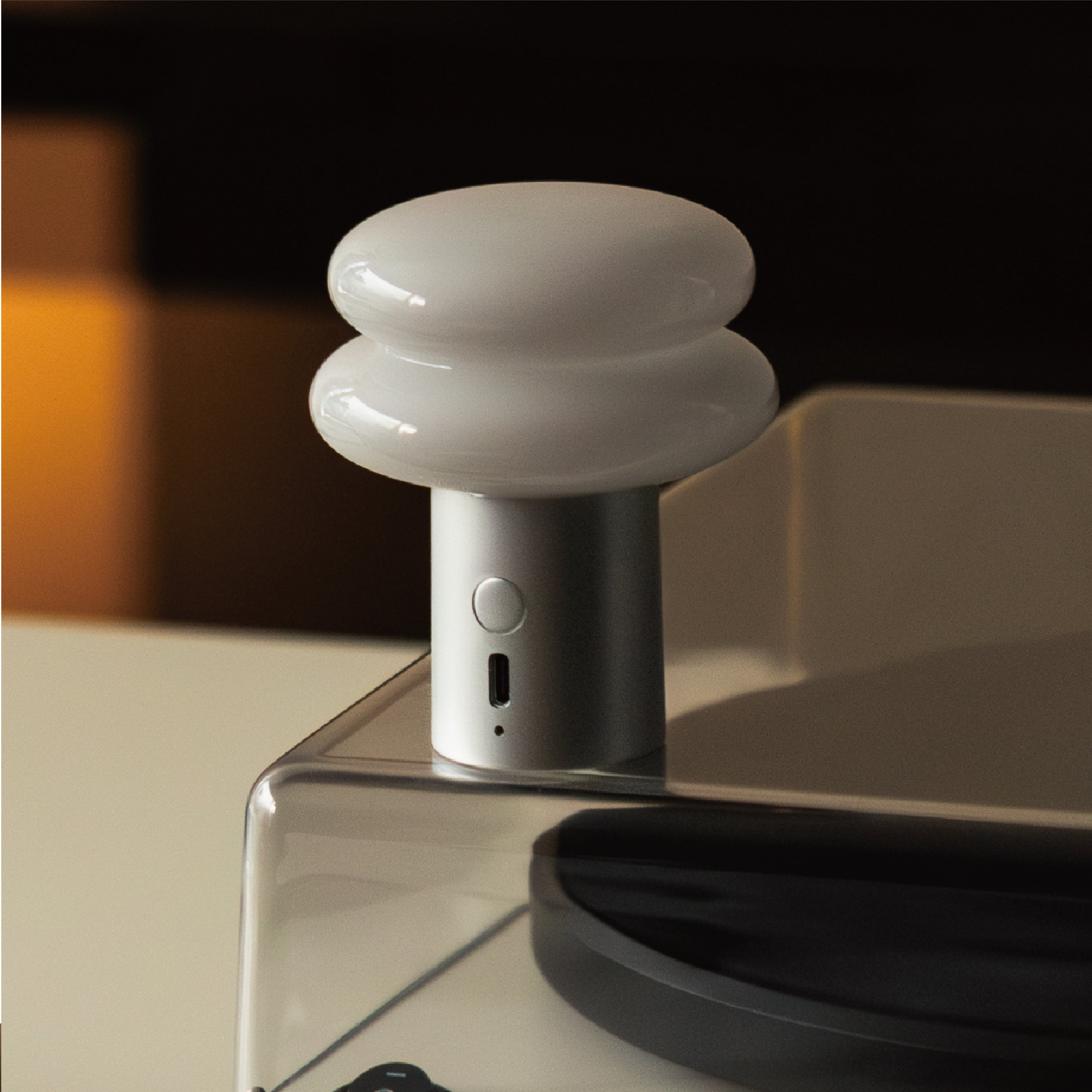 ILKW｜SNOWMAN 8 寶寶版雪人燈 - 金屬白