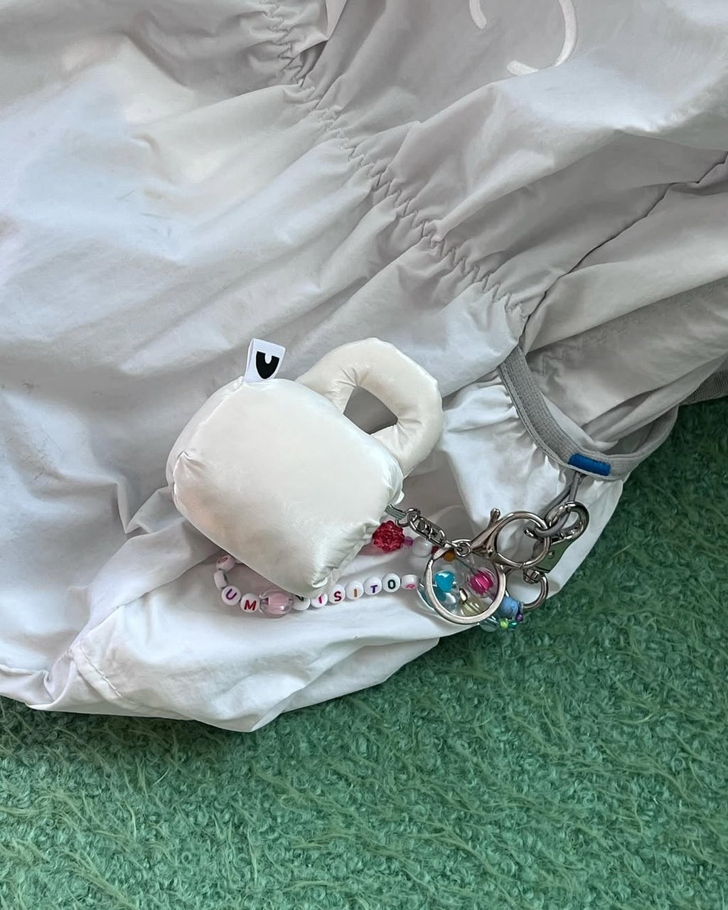 MERGE｜Espresso Mug 泡泡馬克杯吊飾 - Pajamas Night / 霧霾藍條紋