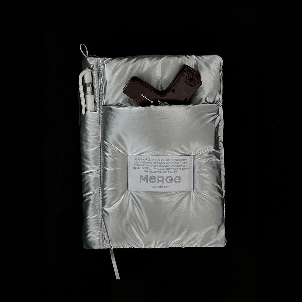 MERGE｜Snug Book Cover 雲朵書套 - Fog Silver / 銀