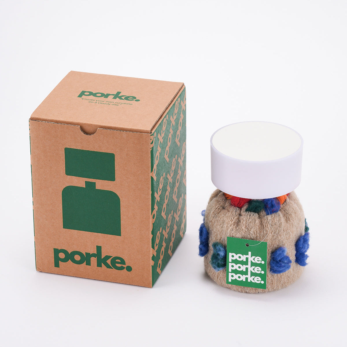 porke.｜Mini Lighting 毛絨拍拍燈 - Antique