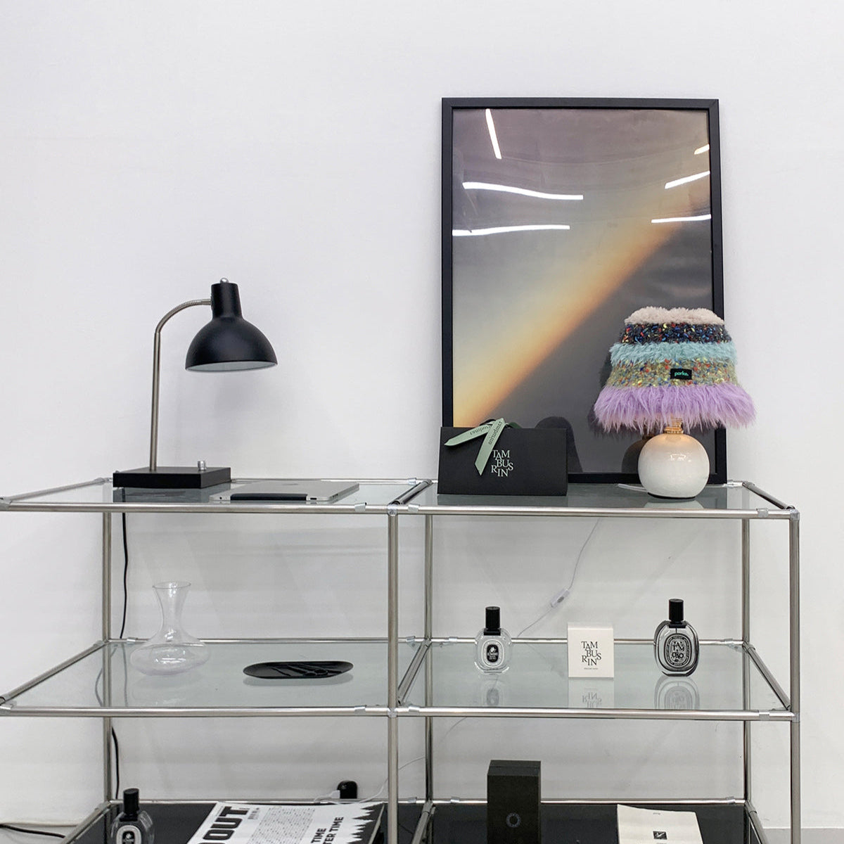 porke.｜Full Lighting 編織圓帽陶瓷桌燈 - Bueno