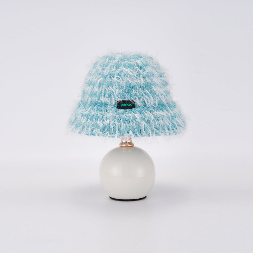 porke.｜Full Lighting 編織圓帽陶瓷桌燈 - Ciel