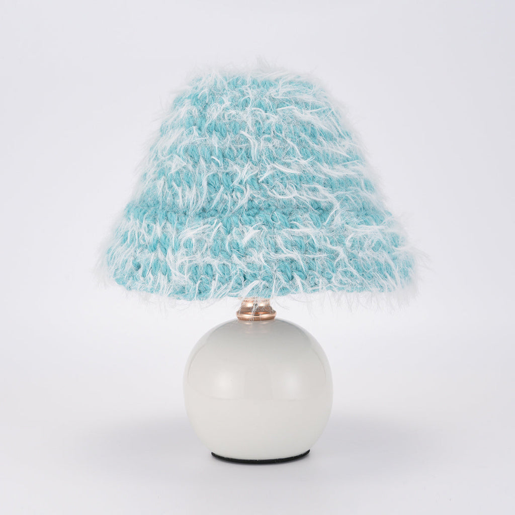 porke.｜Full Lighting 編織圓帽陶瓷桌燈 - Ciel