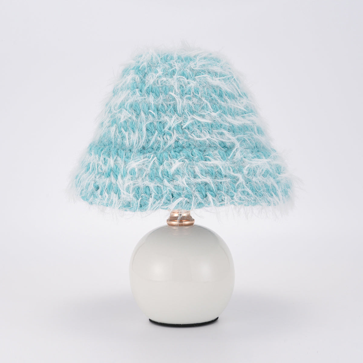 porke.｜Full Lighting 編織圓帽陶瓷桌燈 - Ciel