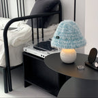 porke.｜Full Lighting 編織圓帽陶瓷桌燈 - Ciel