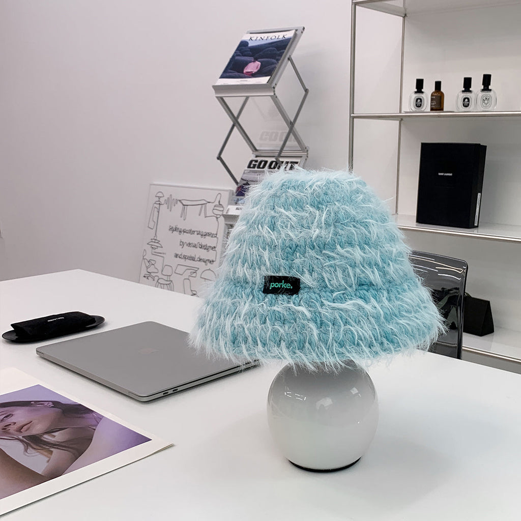 porke.｜Full Lighting 編織圓帽陶瓷桌燈 - Ciel