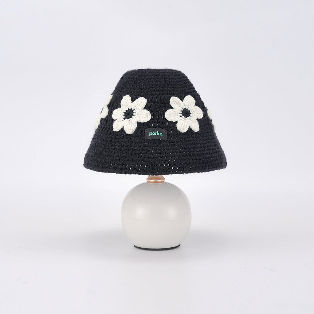 porke.｜Full Lighting 編織圓帽陶瓷桌燈 - Flor