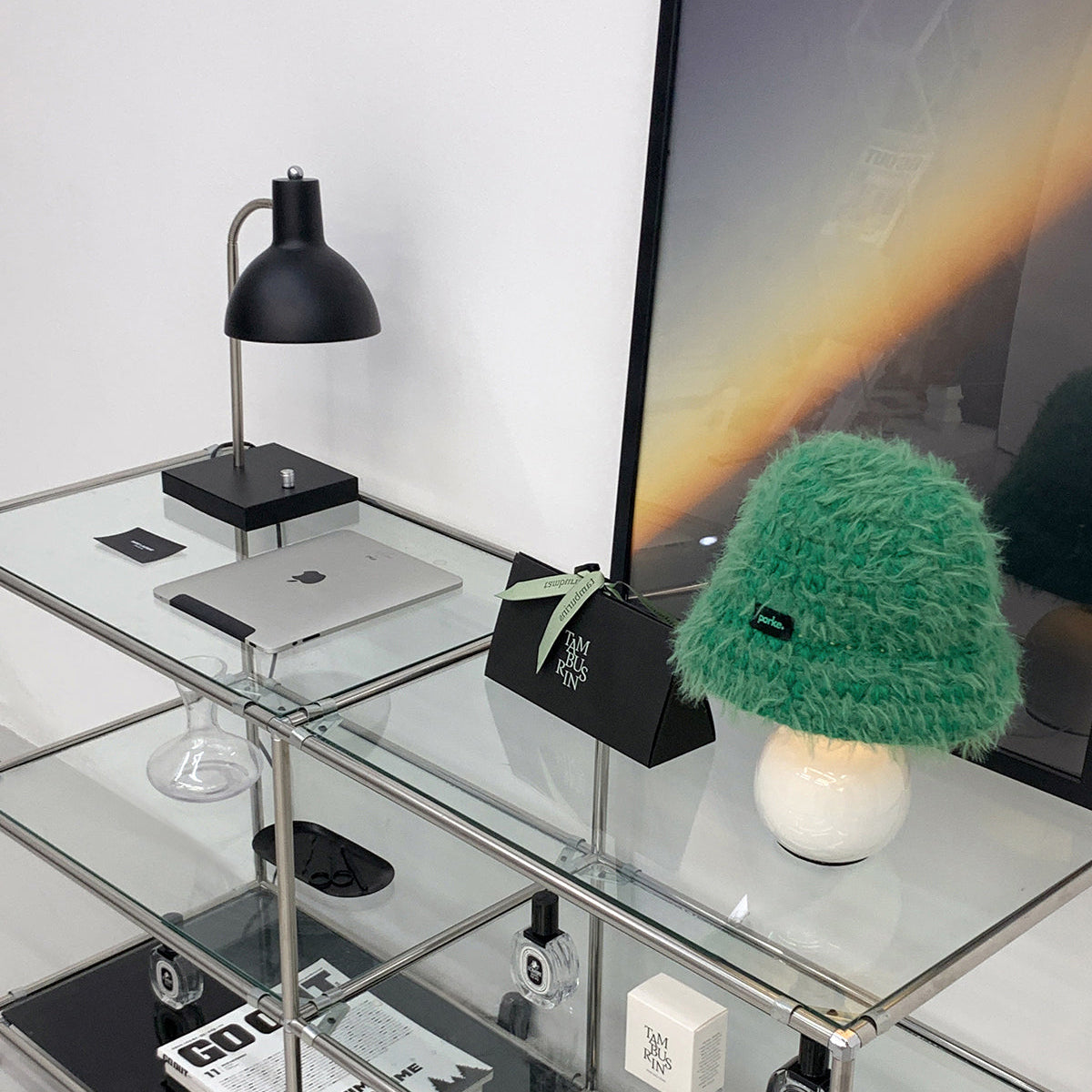 porke.｜Full Lighting 編織圓帽陶瓷桌燈 - Merece