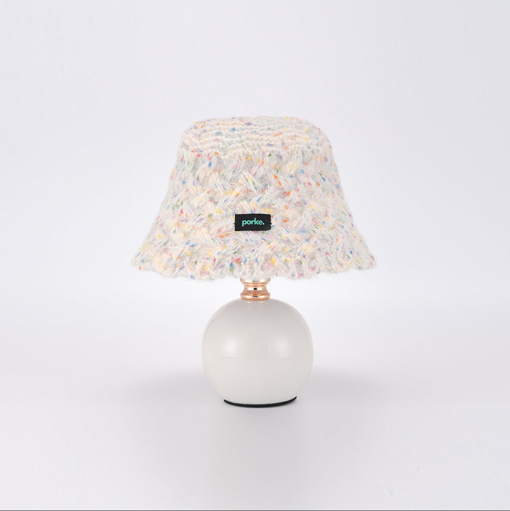 porke.｜Full Lighting 編織圓帽陶瓷桌燈 - Puro