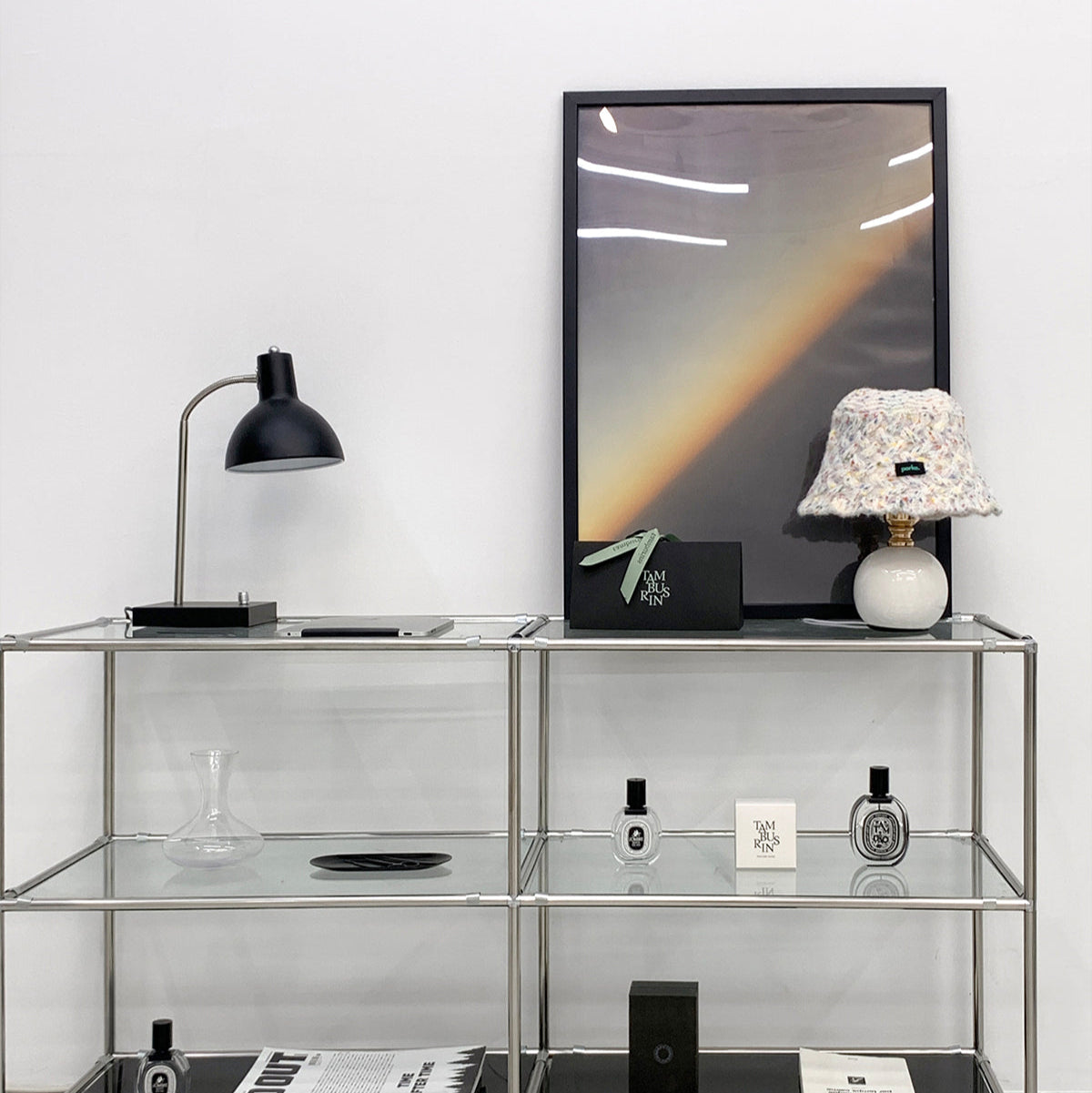 porke.｜Full Lighting 編織圓帽陶瓷桌燈 - Puro