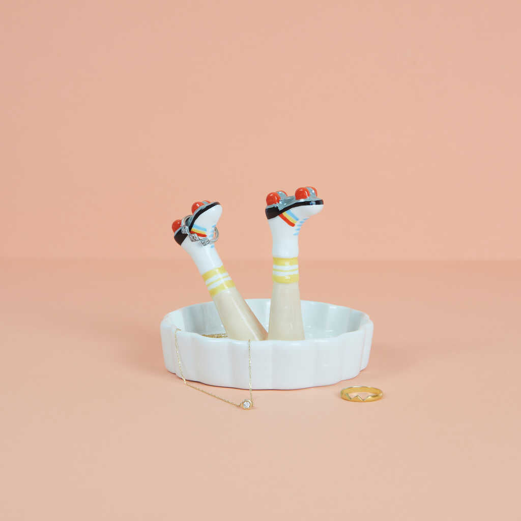 Balvi｜Happy Legs 腿部陶瓷飾品盤 - 直排輪