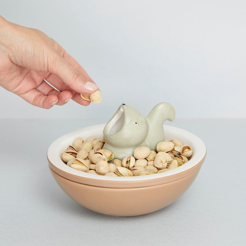 Balvi｜Hungry 系列 動物雙層陶瓷點心碗 - 松鼠