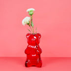 Balvi｜小熊軟糖玻璃花瓶 - 紅